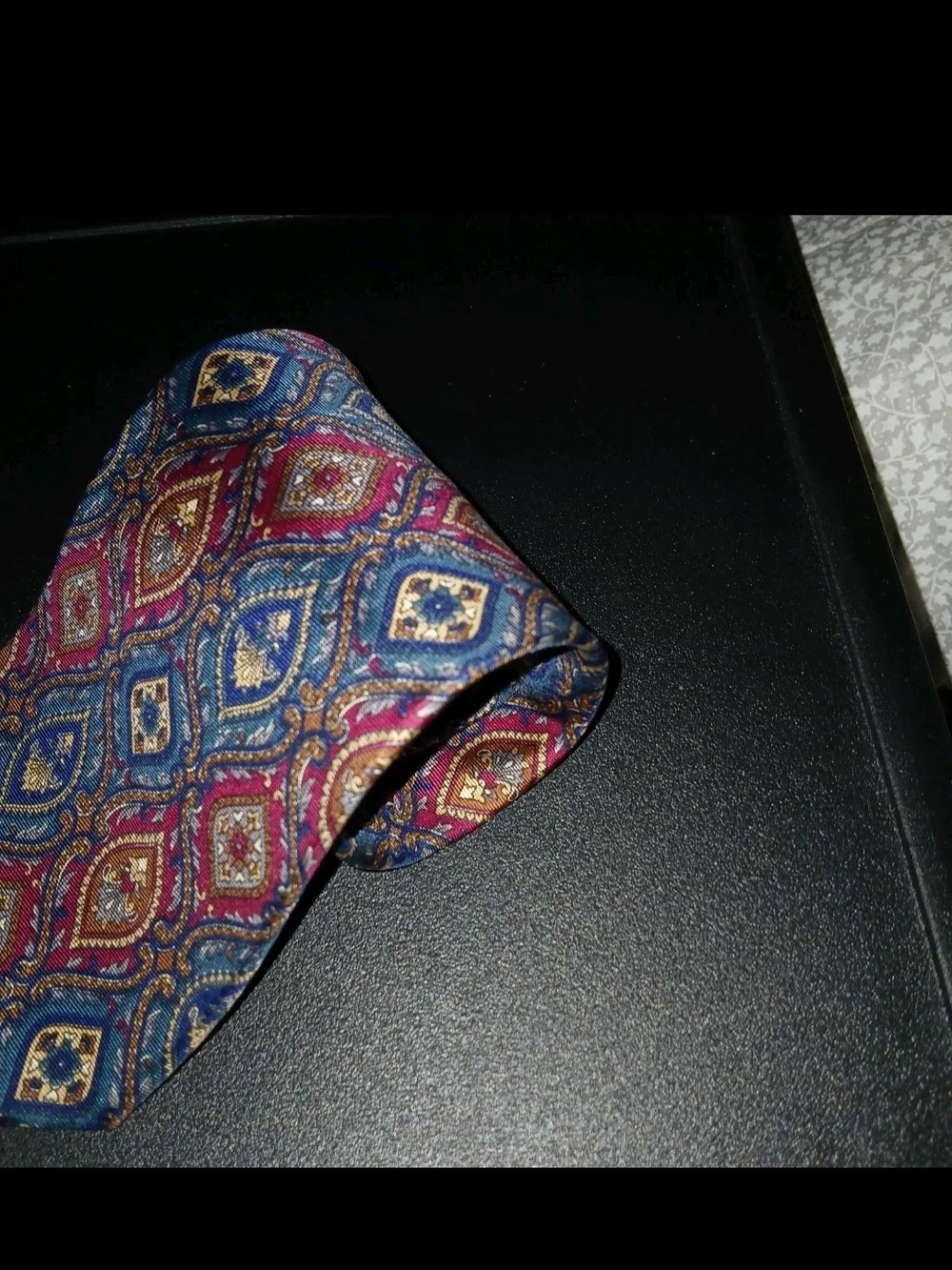 Dior Vintage Men’s Multicolor Paisley Tie In Rich Colors From Imported Fabric